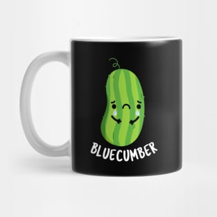 Blue-cumber Funny Sad Veggie Cucumber Pun Mug